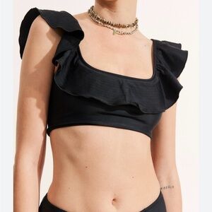 Zara Elegant Black Swim Top